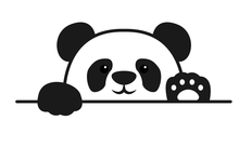 Load image into Gallery viewer, Panda Paws up over Wall
