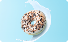 Load image into Gallery viewer, Donut in milk splashes
